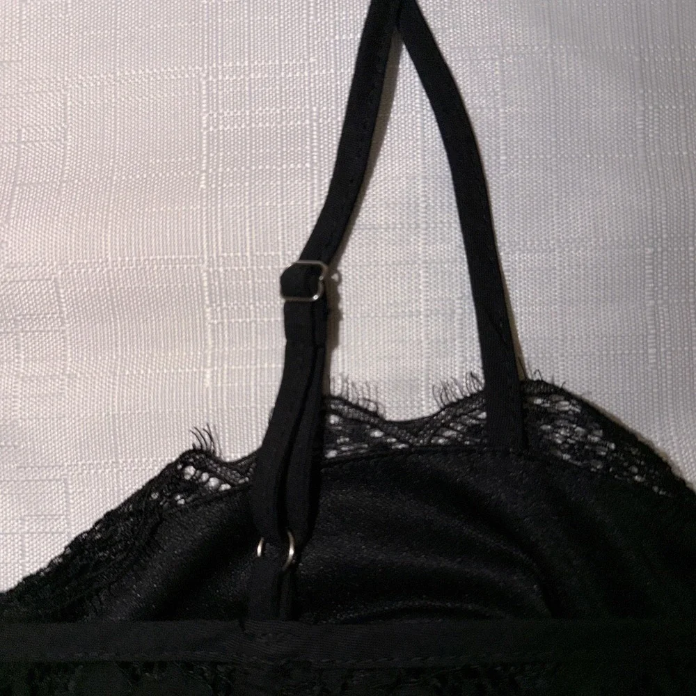 Altar'd State Lace Bustier Corset Top Black Lingerie Size S Goth 90s Y2K Vampy